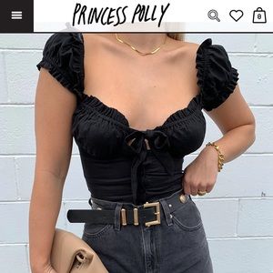 Eloise Crop Top- Black